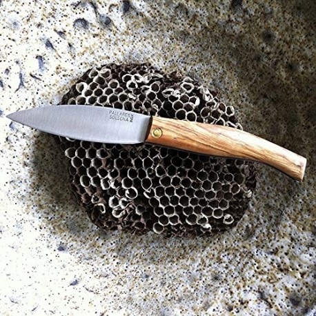 PALLARES SOLSONA Navalla Artesana BUSA, Mànec de Fusta de Boix, 8 cm, Acer Inoxidable